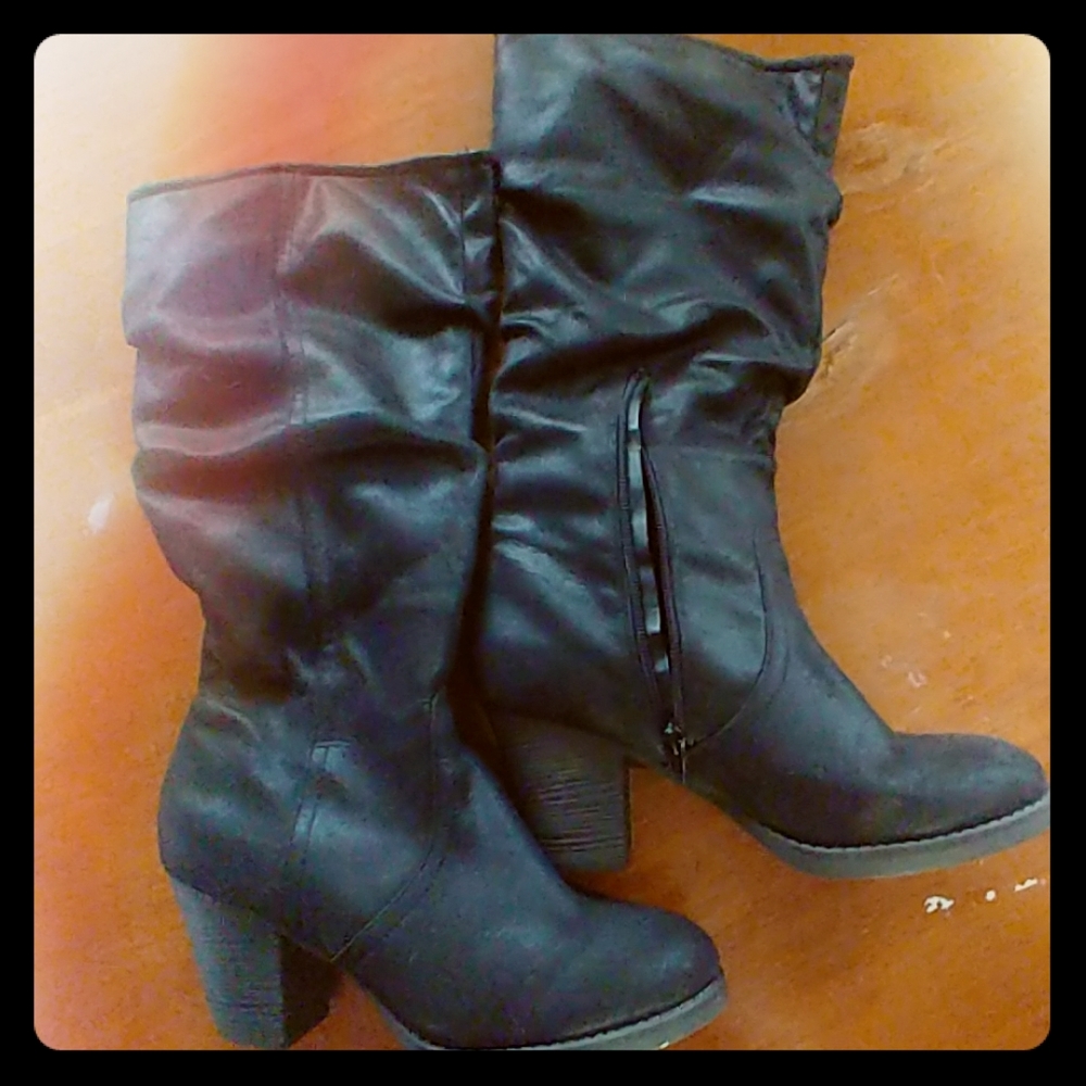 Women's Makalu California black slouch boots